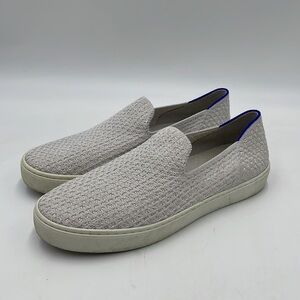 Rothy's Salt White Honeycomb Knit Sneakers Retired Women's Size 9